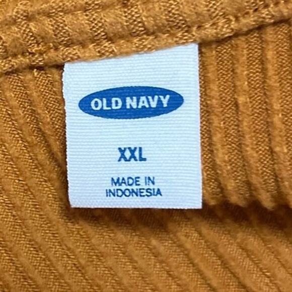 Old Navy Women's Orange Rib Knit Long Sleeve V-neck Wrap Tie Sweater Top Sz XXL - Picture 3 of 4